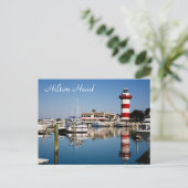 Hilton Head, SC Harbour Town Lighthouse Postcard Postkarte (Stehend Vorderseite)