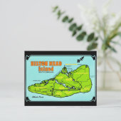 Hilton Head SC Insel Karte (Stehend Vorderseite)