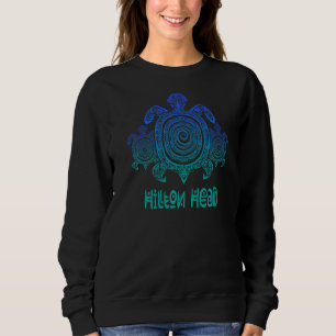 Hilton Head Sea Turtles Tribal Scuba Diving Summer Sweatshirt