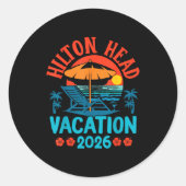 Hilton Head South Carolina 2026 Family Vacation Be Runder Aufkleber (Vorderseite)