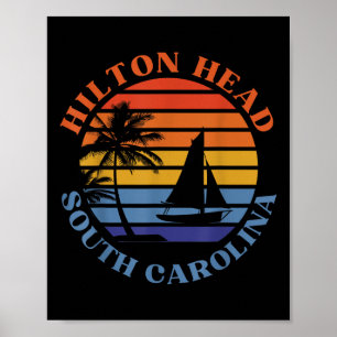 Hilton Head South Carolina Beach Summer Vacacation Poster