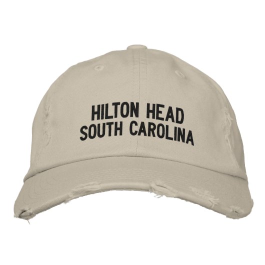 Hilton Head, South Carolina bestickte Cap Baseballkappe (Vorderseite)