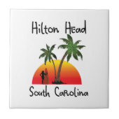 Hilton Head South Carolina Fliese (Vorderseite)