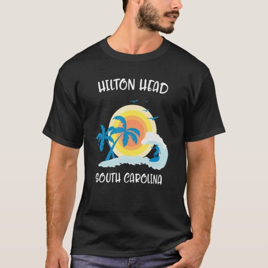 Hilton Head South Carolina Vacation Surf Beach Fam T-Shirt (Vorderseite)