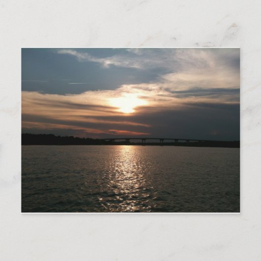Hilton Head Sunset Postkarte (Vorderseite)