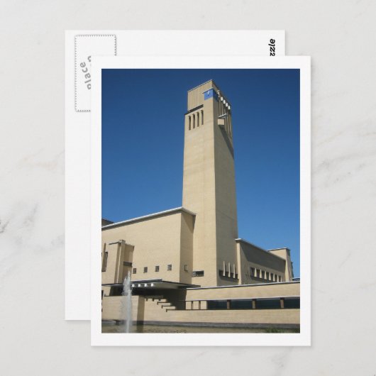 Hilversum-Rathaus Postkarte (Vorne/Hinten)