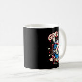 Him by the Ballot Kamala 2024 Cat Lovers US Flag Kaffeetasse (VorderseiteRechts)