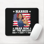 Him By the Ballot Kamala 2024 Funny Harris Electio Mousepad (Mit Mouse)