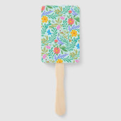 Him Elegant Boho Floral Bridal Polterabend Game Fächer (Rückseite)