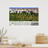 " Himalaya: 1988 High Panorama Karte ... Poster (Küche)