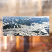 Himalaya-Berge unter Wolken - Tibet Fensteraufkleber (Blatt 2)