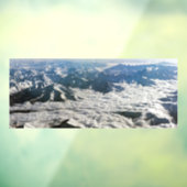 Himalaya-Berge unter Wolken - Tibet Fensteraufkleber (Blatt 3)