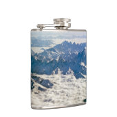 Himalaya-Berge unter Wolken - Tibet Flachmann (Rechts)