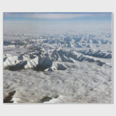 Himalaya-Berge unter Wolken - Tibet Geschenkpapier (Flach)