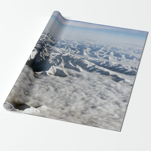 Himalaya-Berge unter Wolken - Tibet Geschenkpapier (Ungerollt)