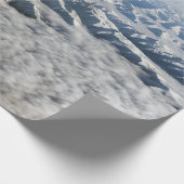 Himalaya-Berge unter Wolken - Tibet Geschenkpapier (Ecke)
