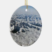 Himalaya-Berge unter Wolken - Tibet Keramik Ornament (Rechts)