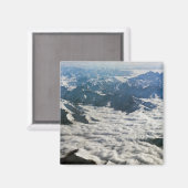 Himalaya-Berge unter Wolken - Tibet Magnet (Vorderseite/Rückseite)
