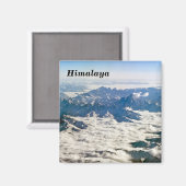 Himalaya-Berge unter Wolken - Tibet Magnet (Vorderseite/Rückseite)