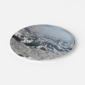 Himalaya-Berge unter Wolken - Tibet Pappteller (Schrägansicht)