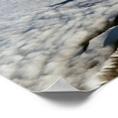 Himalaya-Berge unter Wolken - Tibet Poster (Ecke)