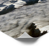 Himalaya-Berge unter Wolken - Tibet Poster (Ecke)