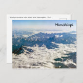 Himalaya-Berge unter Wolken - Tibet Postkarte (Vorne/Hinten)