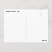 Himalaya-Berge unter Wolken - Tibet Postkarte (Rückseite)