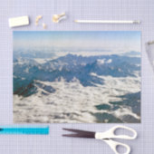 Himalaya-Berge unter Wolken - Tibet Seidenpapier (Handwerk)