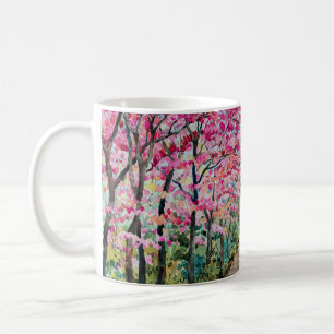 Himalaya Cherry Roadside Wasserfarbenwelt Kaffeetasse
