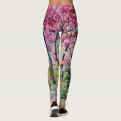 Himalaya Cherry Roadside Wasserfarbenwelt Leggings (Rückseite)