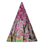 Himalaya Cherry Roadside Wasserfarbenwelt Partyhütchen (Rückseite)