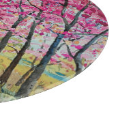 Himalaya Cherry Roadside Wasserfarbenwelt Schneidebrett (Ecke)
