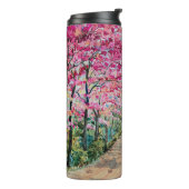 Himalaya Cherry Roadside Wasserfarbenwelt Thermosbecher (Nach links gedreht)
