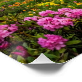 Himalaya-Fluss der Farben – Berglandschaft Poster (Ecke)