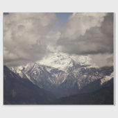 Himalaya in Bhutanbhutan, blau, himalaya, landscha Geschenkpapier (Flach)