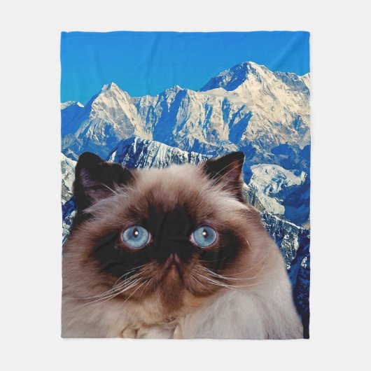 Himalaya-Katze Fleecedecke (Vorderseite)