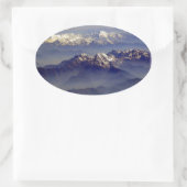 Himalaya Landschaft Ovaler Aufkleber (Tasche)