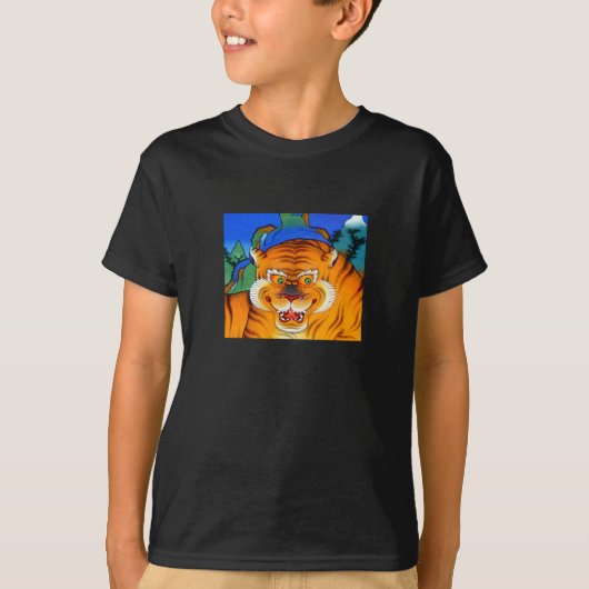 Himalaya Tiger, Tibet, Dschungel / Alte Kunst T-Shirt (Vorderseite)