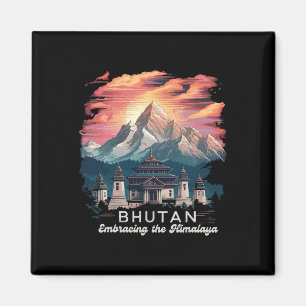 Himalaya Wanderung Tempel Bhutan Kostüm Wandern Bh Magnet