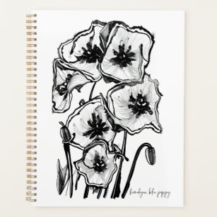 Himalayan Blue Poppy Blume Illustration Planer
