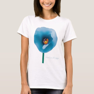 Himalayan Blue Poppy Blume T - Shirt der Frauen