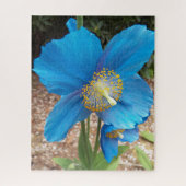 Himalayan Blue Poppy Floral Puzzle (Vertikal)