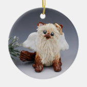 Himalayan Cat Angel Keramik Ornament (Vorne)