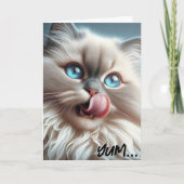 Himalayan Cat Birthday Spaß Karte (Vorderseite)