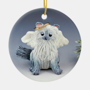 Himalayan Cat Bluepoint Angel Keramik Ornament