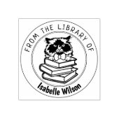 Himalayan Cat, Buch aus der Bibliothek von Gummistempel (Prägung)