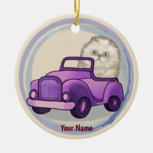 Himalayan Cat Car Ornament