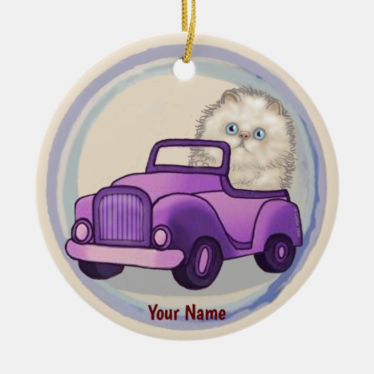 Himalayan Cat Car Ornament (Vorne)