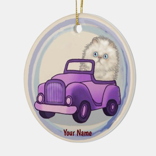 Himalayan Cat Car Ornament (Links)